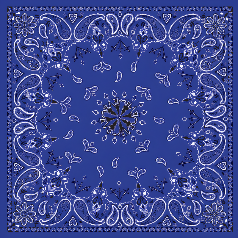 Zan Bandanna - Navy Paisley