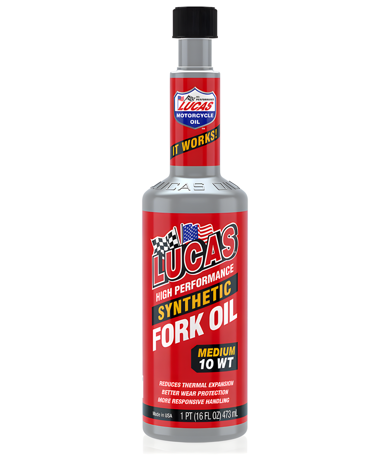 Lucas Synthetic Fork Oil - 10w 16 OZ (12/Case Sold Ea)