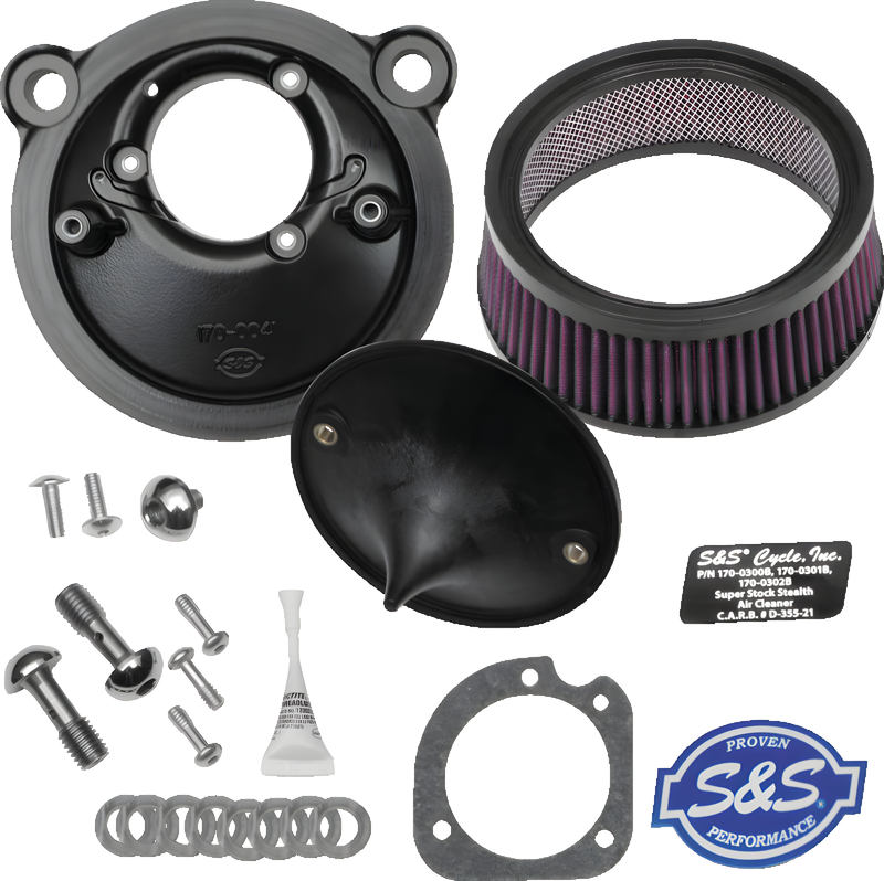 S&S Cycle Air Cleaner Kits — Harley-Davidson Sportster 1200 Custom, Sportster 883, Sportster 883 Hugger (1972-2026)