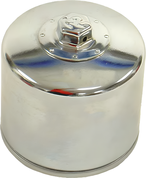 K&N Oil Filter - Chrome — Harley-Davidson Wide Glide, Sportster 1000, 1000 Roadster (1980-1986)