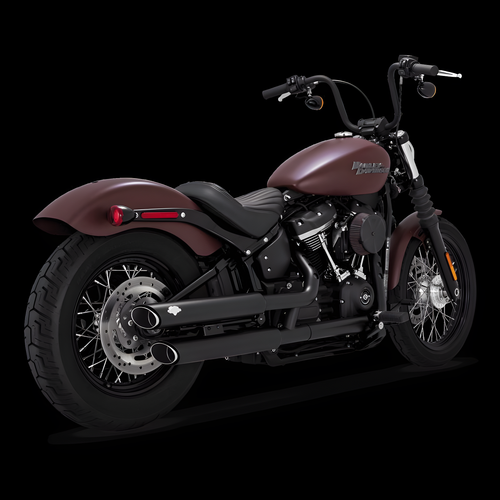 Vance and Hines Twin Slash Slip-Ons — 2018-2022 Harley-Davidson Softail Twin
