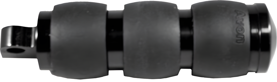 Avon Air Cushioned Black Footpegs - FP-AIR-96 - Harley & Indian V-Twin