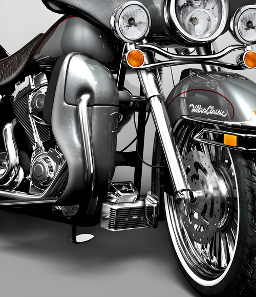 Ultracool EVO/TC Front Mount Oil Cooler - Touring `1994-2008 Chrome