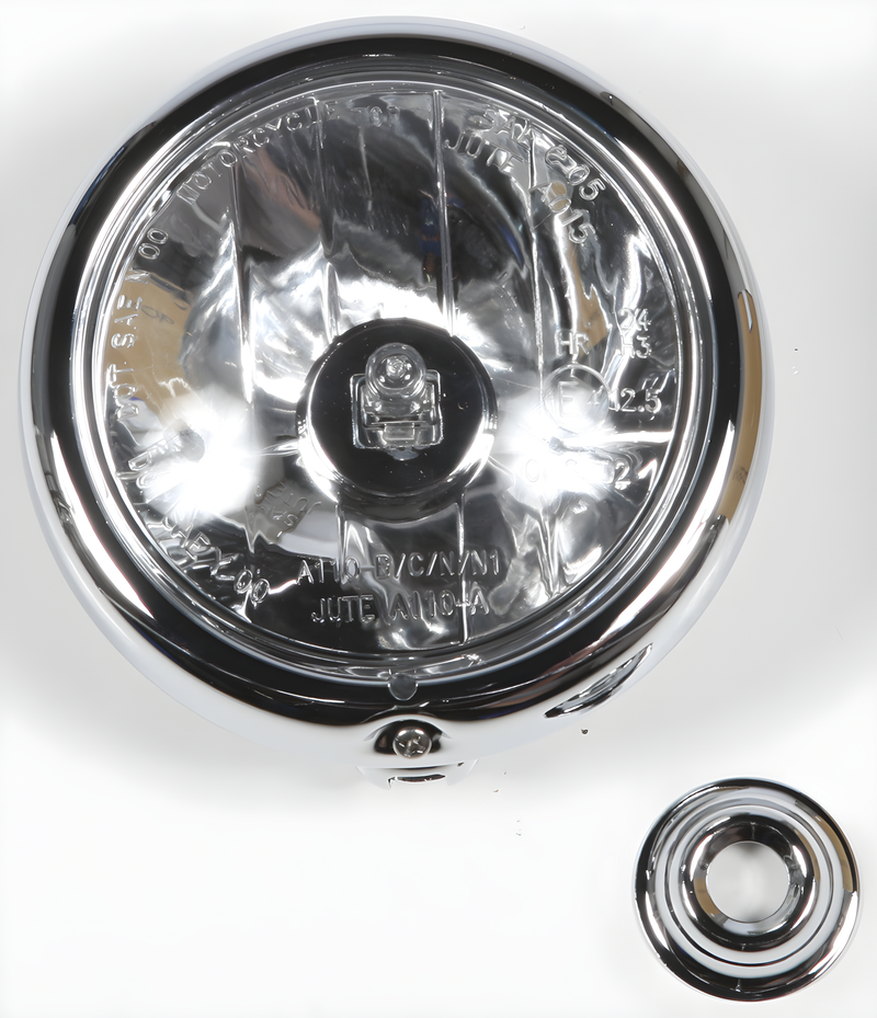 National Cycle Spotlight Bar Light Assembly - Chrome Shell Halogen H3 Bulb