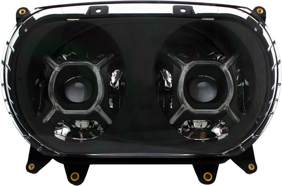 Cyron Road Glide LED Headlight Black - Harley-Davidson Road Glide 2015-2022