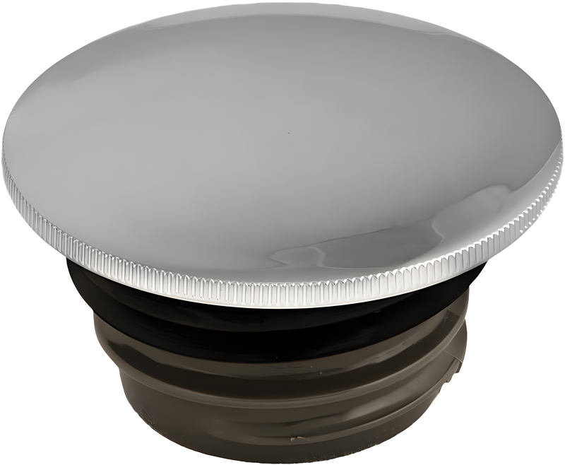 Harddrive Screw In Smooth Gas Cap - Screw-IN Smooth Vented Chrome `1996-2024 — Harley-Davidson (1996-2020)