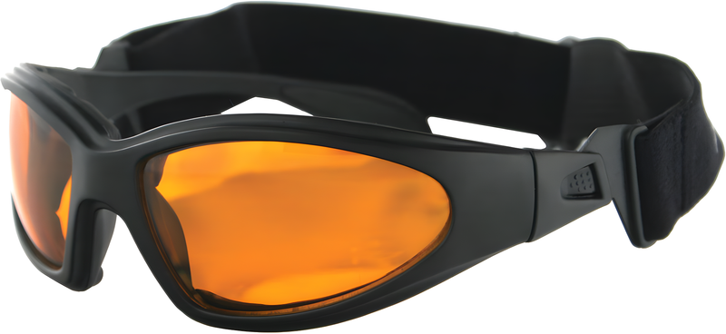Bobster GXR Sunglasses - Black W/Amber Lens