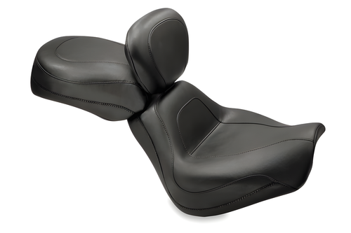 Mustang Motorcycle Solo with Driver Backrest Original — 2000-2007 Harley-Davidson Touring