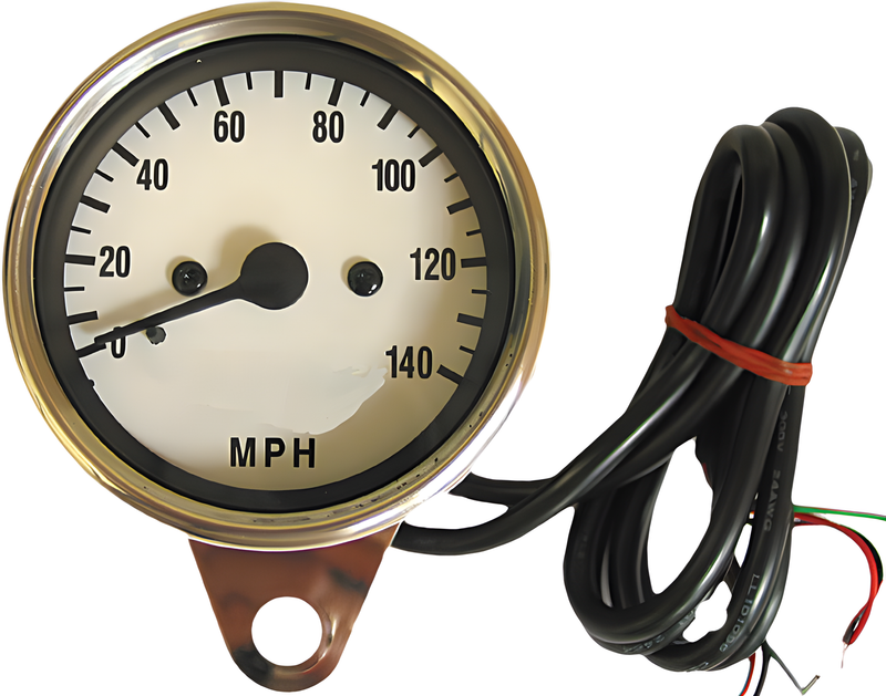 Harddrive Mini Electronic Speedometer - Speedo White Faced LED Lights
