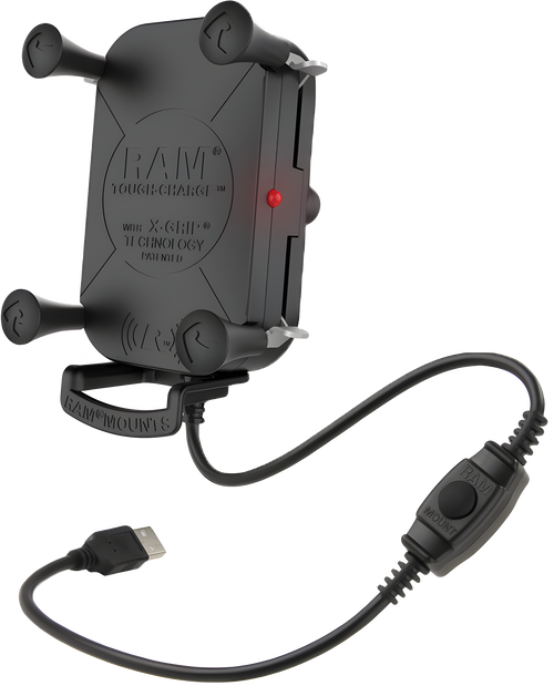 RAM Tough-Charge Wireless Charging Mount - Holder Tough Charge X-Grip