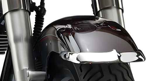 National Cycle Cast Fender Tip - Front/Rear TIP Chrome — Harley-Davidson Road Glide, Street Glide, Road King Custom (2000-2013)