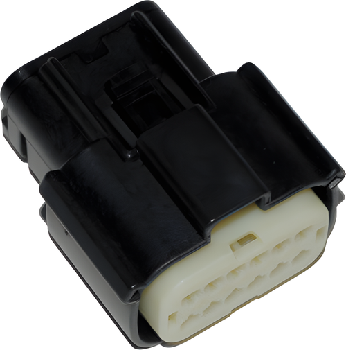 NAMZ Custom Cycle Molex MX-150 Female Connectors - 12-PIN FEM Conn Grey Main Hr…