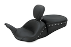 Mustang Motorcycle 1 Piece with Driver Backrest Studs — 2008-2021 Harley-Davidson