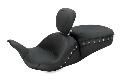 Mustang Motorcycle 1 Piece with Driver Backrest Studs — 2008-2021 Harley-Davidson