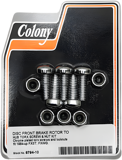 Colony Machine Brake Rotor Screw Kit - Hardware Front Torx Screw KIT