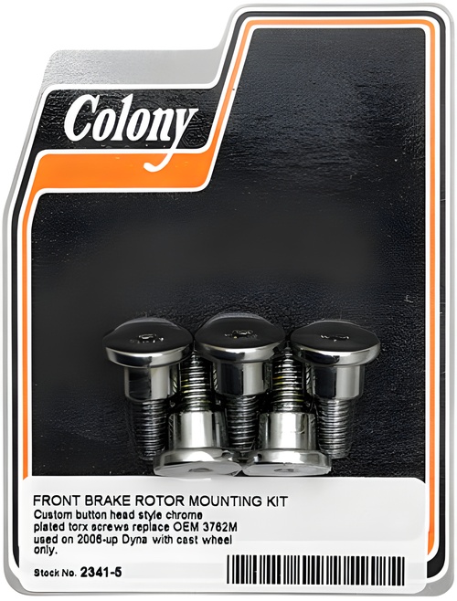 Colony Machine Brake Rotor Screw Kit - Hardware Button Head CHR