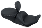 Mustang Motorcycle 1 Piece with Driver Backrest Black Pearls — 1997-2007 Harley-Davidson