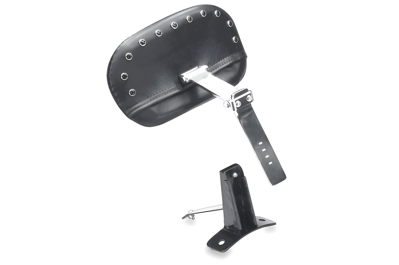 Mustang Motorcycle Backrest Black Pearls — 2008-2021 Harley-Davidson Touring