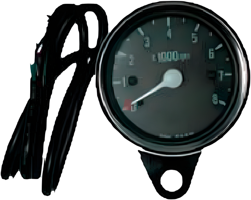 Harddrive Mini Electronic Tachometer - 8000 RPM Tachometer Black Face