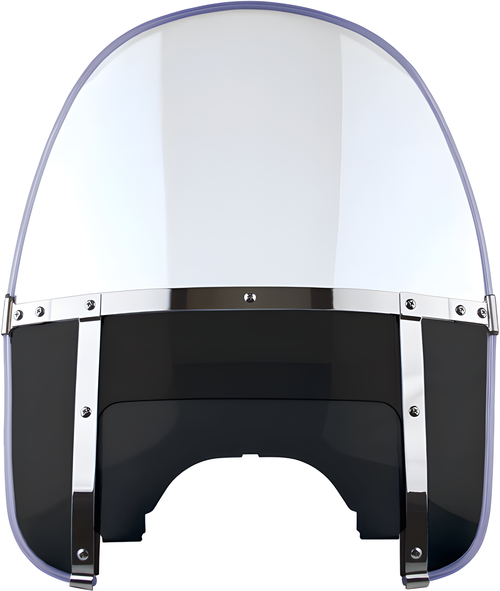 National Cycle Heritage Beaded Windshield - WS Black/Clear W/Adjustable Window — Harley-Davidson (1980-2017)