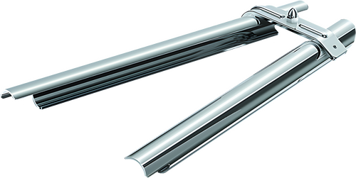 Kuryakyn Downtube Covers B — 2000-2006 Harley-Davidson Softail Chrome