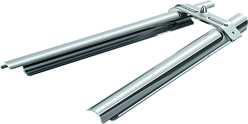 Kuryakyn Downtube Covers B — 2000-2006 Harley-Davidson Softail Chrome