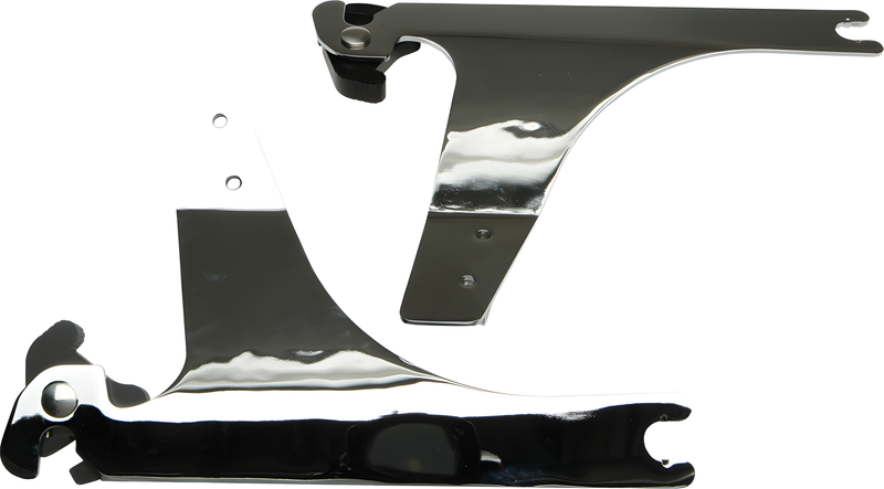 Harddrive Detachable Sissy Bar Side Plates - Chrome Dyna — Harley-Davidson Dyna Wide Glide, Dyna Low Rider, Dyna Super Glide (1983-2020)