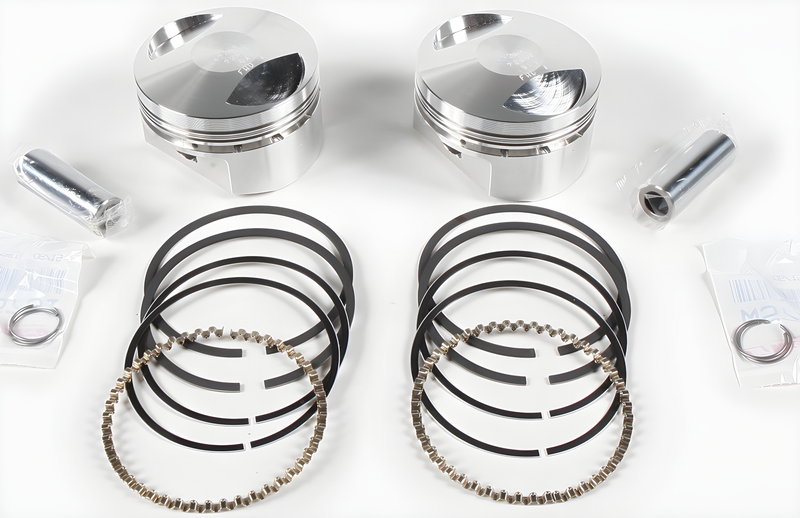 Wiseco V-Twin Piston Kit - 1200 EVO Sportster 10.5:1 Comp — Harley-Davidson Electra Glide Classic, Sportster 883, Softail Custom (1984-1999)