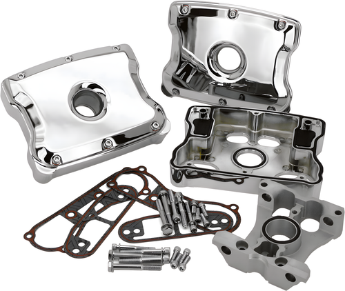 Harddrive Rocker Cover Kit - BOX KIT EVO 1984-1999 Chrome Pair — Harley-Davidson (1984-1999)