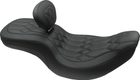 Mustang Motorcycle Backrest Black Pearls — 2008-2021 Harley-Davidson Touring