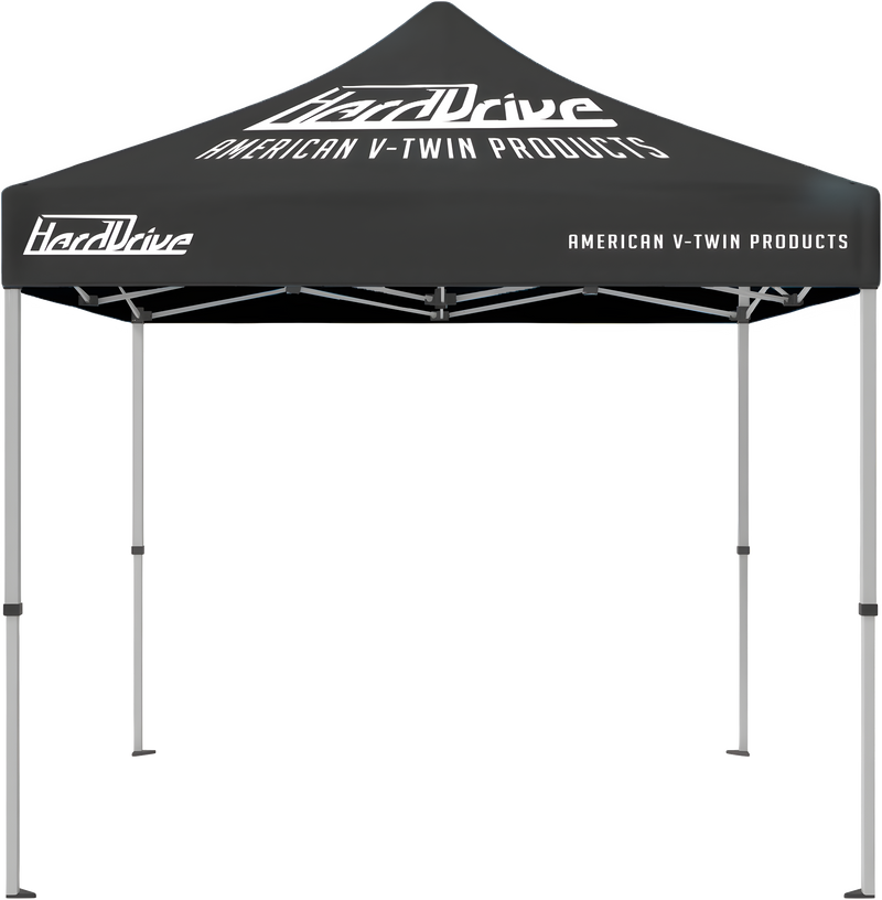 HardDrive Canopy Tent - TOP 10' X 10' Black W/ White Logo