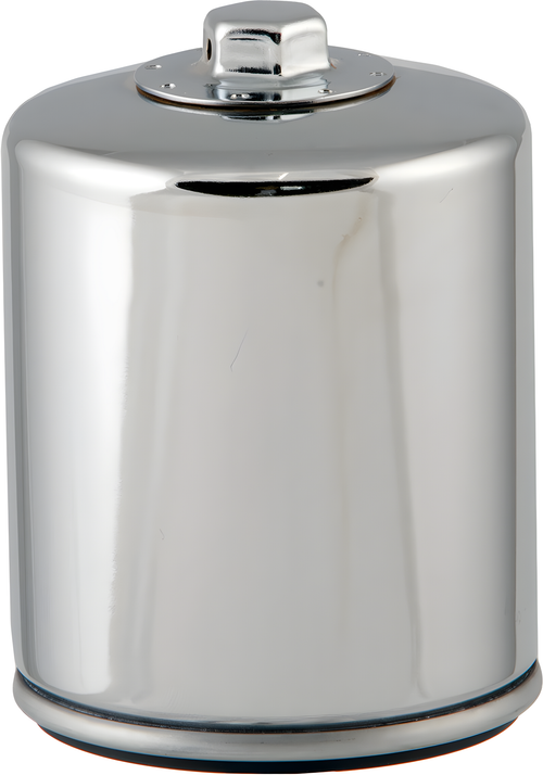 Hiflofiltro Oil Filter - Chrome — Harley-Davidson Road King, Electra Glide Ultra Classic, Softail Fat Boy (1990-2019)