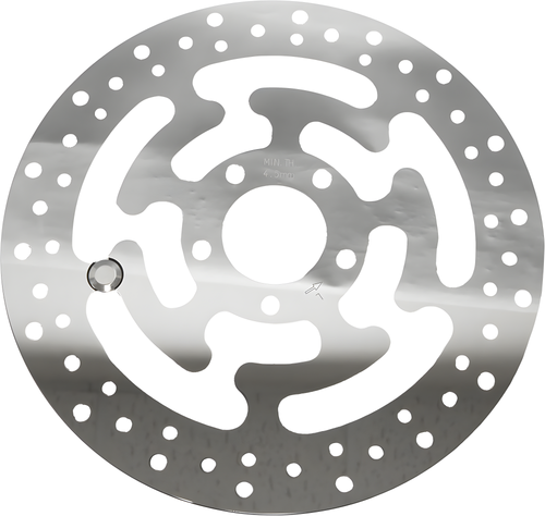 Harddrive Touring Brake Rotors - Steel - 11.8 Polished — Harley-Davidson Dyna Street Bob, Dyna Wide Glide, Dyna Fat Bob (2006-2021)