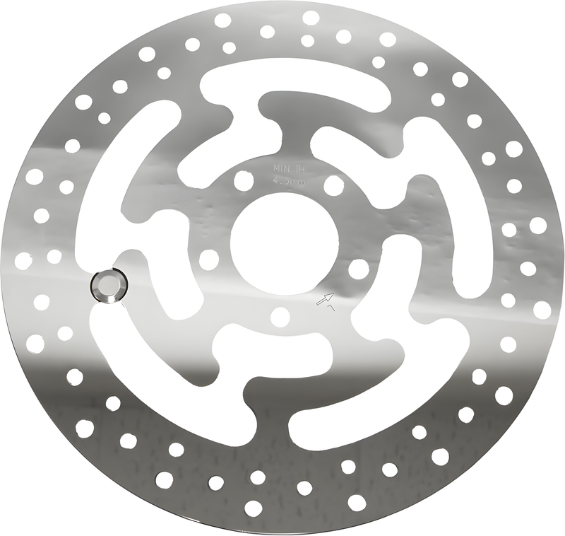 Harddrive Touring Brake Rotors - Steel - 11.8 Polished — Harley-Davidson Dyna Street Bob, Dyna Wide Glide, Dyna Fat Bob (2006-2021)