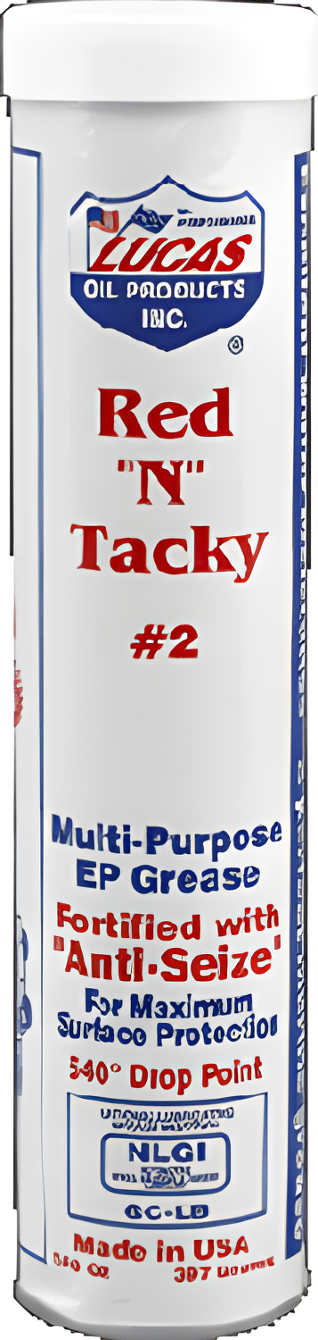 Lucas Red 'N' Tacky Grease - #2 Grease Cart. 14.5 OZ (30/Case Sold Ea)