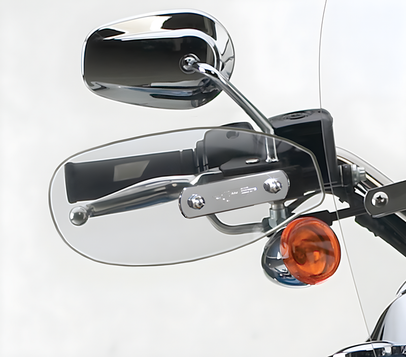 National Cycle Hand Deflectors - Deflector Clear — Harley-Davidson Electra Glide, Softail Heritage Classic, Road King (1960-2011)