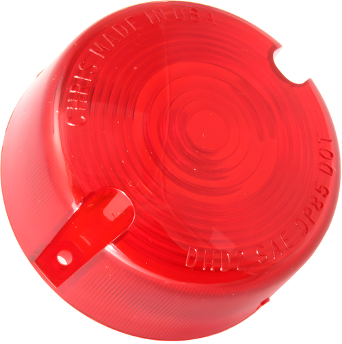 Chris Products Turn Signal Lens - Late XL Models RED — Harley-Davidson Sportster 1200 Custom, Sportster 883, Sportster 883 Hugger (1972-2026)