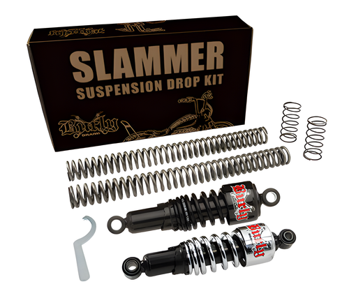Burly Brand Slammer Lowering Kit - Black XL 2004-2015 — Harley-Davidson Sportster 1200 Custom, Super Low, Iron 883 (2004-2015)