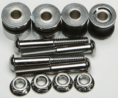 Harddrive Detachable Sissy Bar Docking Hardware - KIT Chrome XL 1994-2003