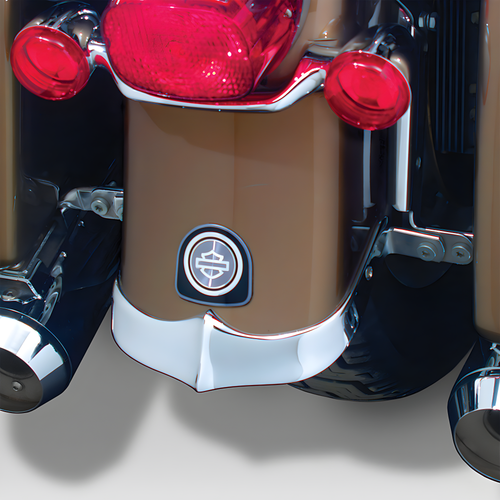 National Cycle Cast Fender Tip - Rear TIP Chrome — Harley-Davidson Softail Fat Boy, Softail Heritage Springer (1990-2003)