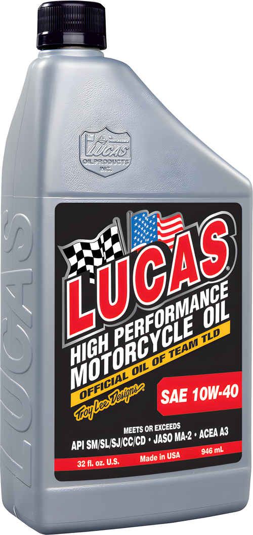 Lucas Engine Oil - 10w40 4t 1 QT (6/Case Sold Ea)