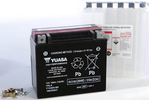 Yuasa AGM Maintenance Free Battery - Ytx20h-BS Maintenance Free