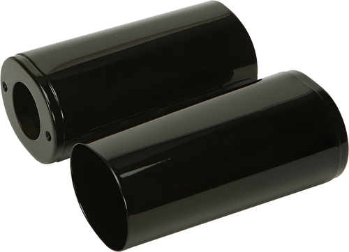 Harddrive Fork Slider Cover - Tube Covers Black Touring 1984-2013 Flst 1986-2014 — Harley-Davidson (1984-1995)