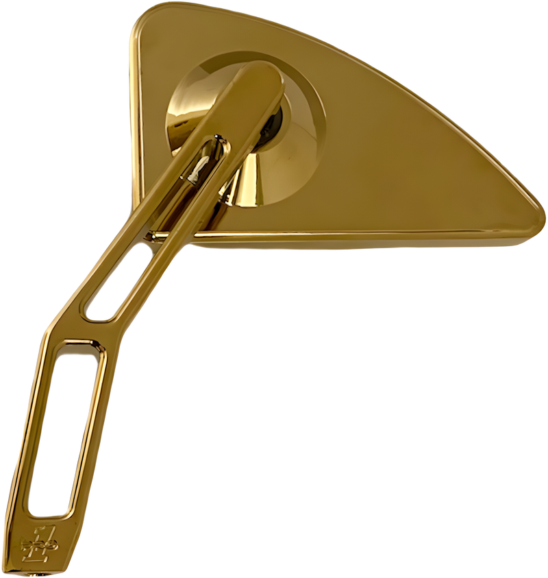 Pro One V2 Mini Tear Drop Mirror - TD V2 CUT Stem Mirror Left Gold TIN