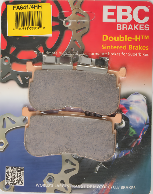 EBC Hi-Performance Brake Pads - Fa641/4hh Double-H Sintered — Harley-Davidson Tri Glide Ultra Classic, Freewheeler (2014-2018)