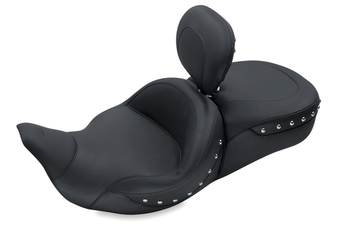 Mustang Motorcycle 1 Piece Touring with Driver Backrest Original — 2008-2021 Harley-Davidson Touring