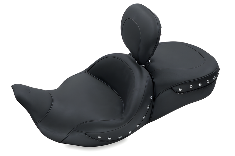 Mustang Motorcycle 1 Piece Touring with Driver Backrest Original — 2008-2021 Harley-Davidson Touring