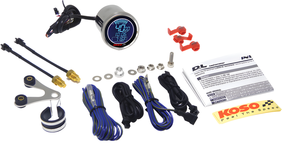 Koso DL Universal Tachometer - Harley & Indian V-Twin