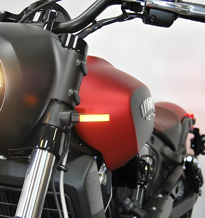New Rage Cycles Front LED Turn Signals - IND — Indian Motorcycle Scout (2015-2025)