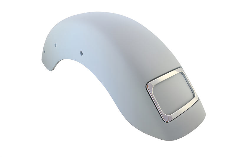 Baggernation The Fix Stretched Rear Fender - Fndr KT Chrome M8 FLS/T Fxdb — Harley-Davidson (2017-2026)